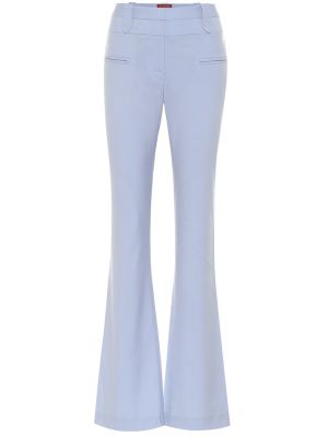Μάλλινο παντελόνι με ίσιο πόδι Altuzarra μπλε