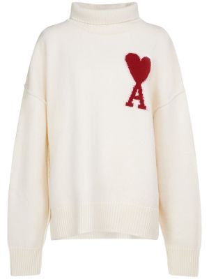 Vilnas džemperis ar augstu apkakli Ami Paris