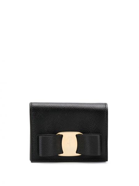 Peňaženka s mašľou Ferragamo čierna