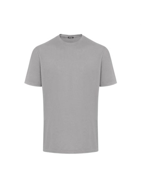 T-shirt en coton en jersey Kiton gris