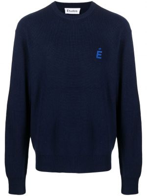 Пуловер Etudes синьо