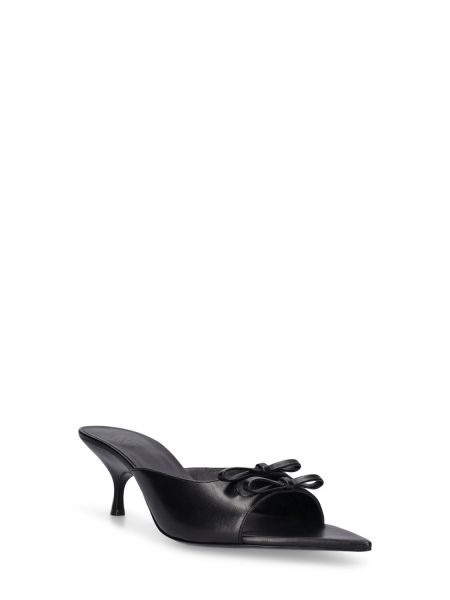Usnjene sandali Gia Borghini črna