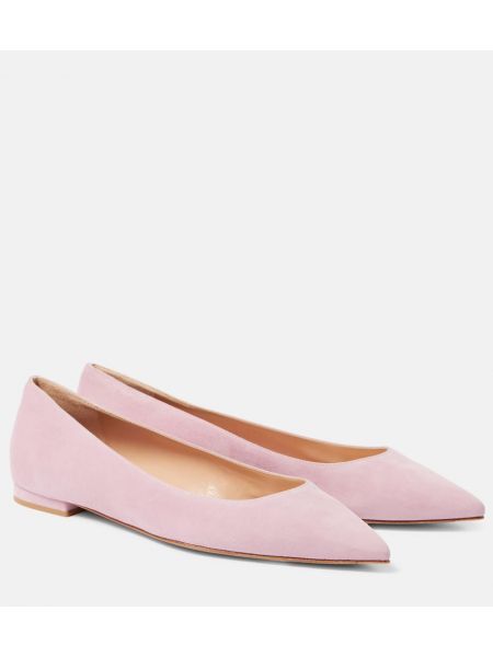 Mocka ballerinas ingen häl Gianvito Rossi rosa