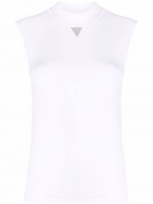 Camiseta con cuello alto Fabiana Filippi blanco