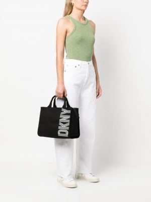 Shopper handtasche mit print Dkny schwarz