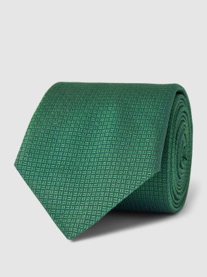 Jedwabny krawat Boss zielony