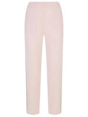 Кашемировые брюки Organic розовые