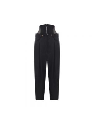 Spodnie wełniane relaxed fit Vivienne Westwood czarne