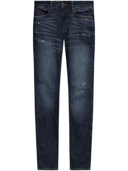 Skinny jeans Emporio Armani blå