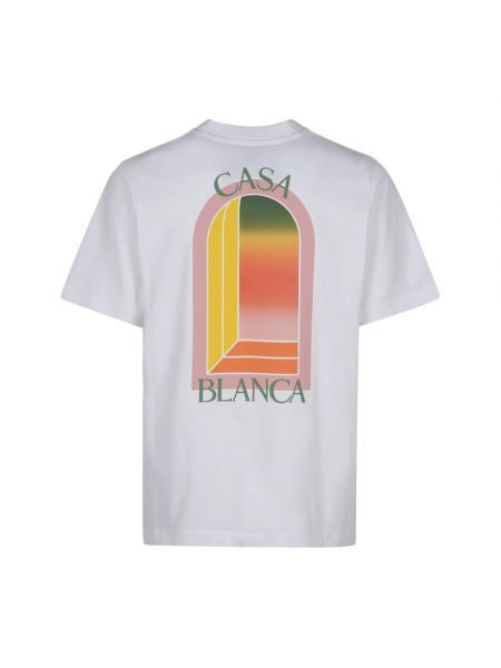 T-shirt mit farbverlauf Casablanca weiß