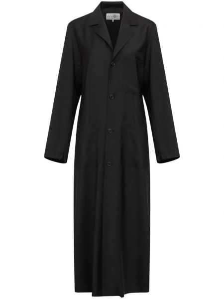 Długi płaszcz Mm6 Maison Margiela czarny