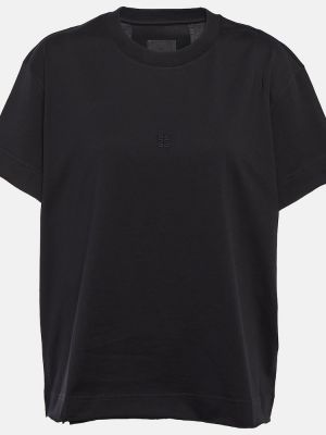 Oversized džerzej bavlnené tričko Givenchy - čierna