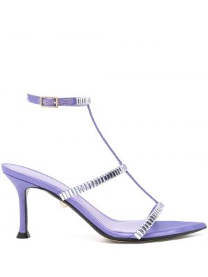 Sandales ar kristāliem Alevì violets