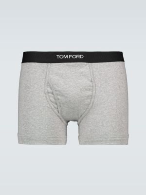 Bavlnené boxerky Tom Ford sivá