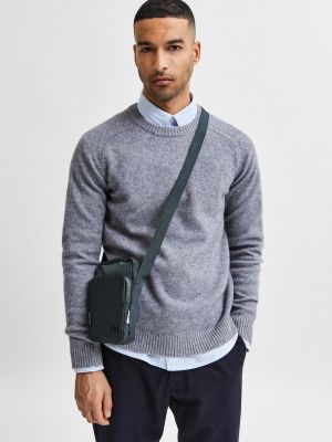 Pull Selected Homme gris
