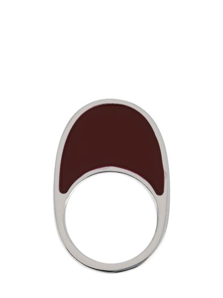 Lakkskinn ring Coperni burgund