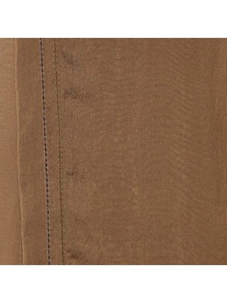 Bufanda de seda Moschino Pre-owned marrón