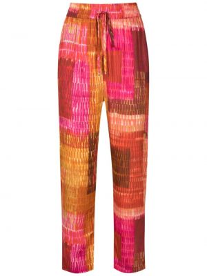 Slim fit kalhoty s potiskem s abstraktním vzorem Lenny Niemeyer