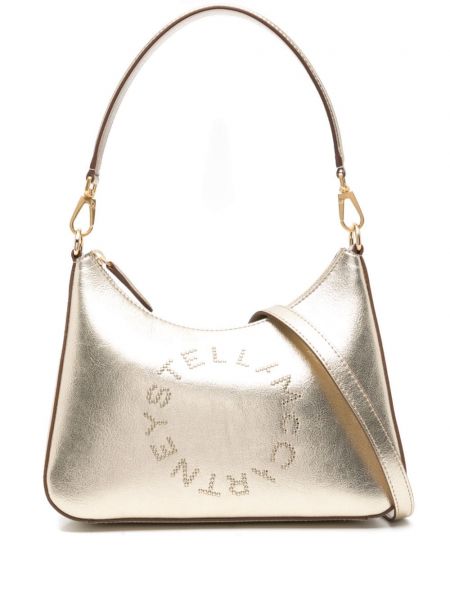 Чанта за ръка с шипове Stella Mccartney златисто