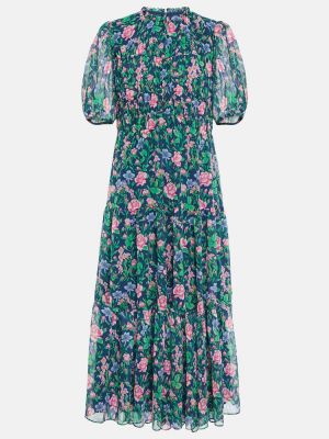 Kvetinové šifonové midi šaty Diane Von Furstenberg
