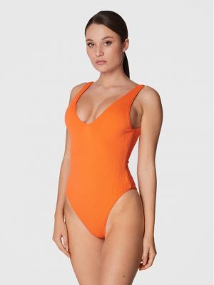 Vientisas maudymosi kostiumėlis Seafolly oranžinė