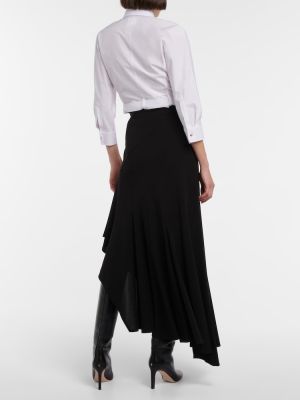 Asymetrická dlhá sukňa Max Mara čierna