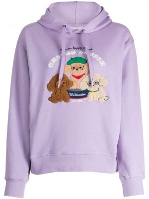 Medvilninis džemperis su gobtuvu Chocoolate violetinė