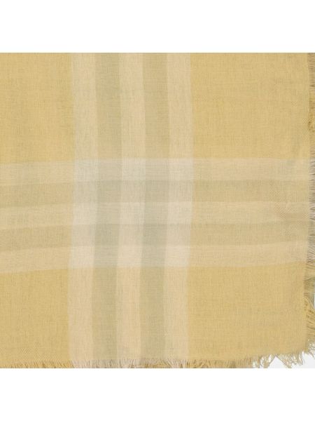 Bufanda de lana de lana a cuadros Burberry beige
