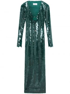 Robe de soirée à paillettes avec manches longues 16arlington vert