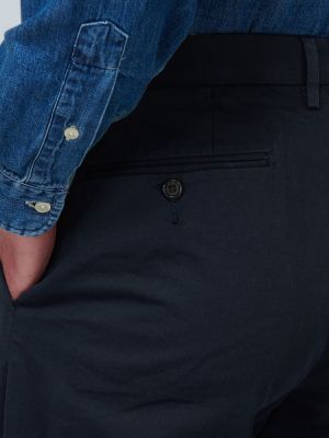 Βαμβακερό παντελόνι chino σε στενή γραμμή Polo Ralph Lauren μπλε