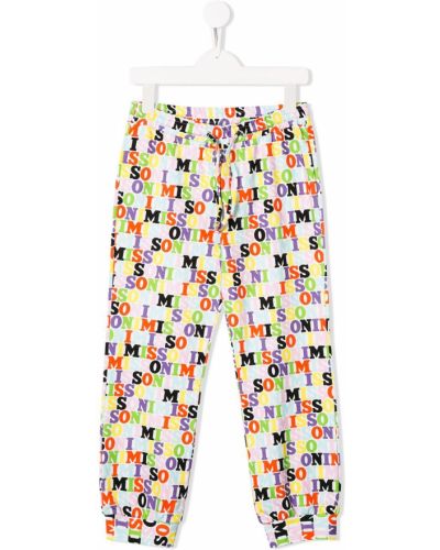 Stretch bukser for jenter Missoni Kids hvit