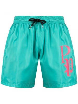 Trykt shorts Philipp Plein grønn