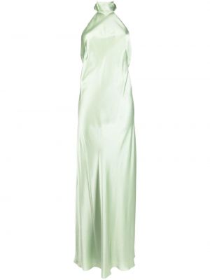 Вечерна рокля с гол гръб Michelle Mason зелено