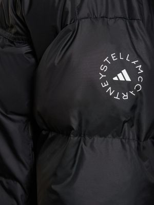 Péřová bunda z nylonu Adidas By Stella Mccartney černá