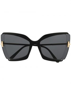 Oversize saulesbrilles Tom Ford melns