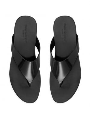 Кожаные сандалии Saint Laurent черные