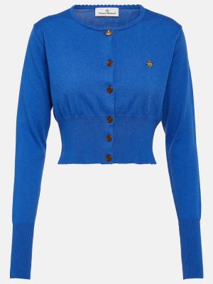 Kardigan bawełniany Vivienne Westwood niebieski