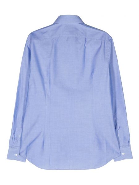 Chemise en coton classique Corneliani bleu