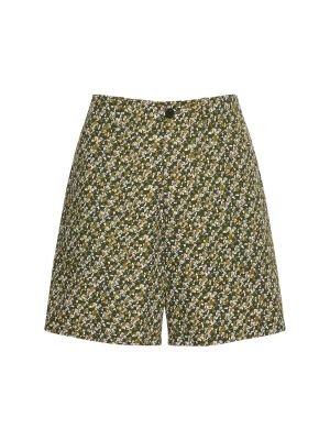 Shorts en coton A.p.c. kaki