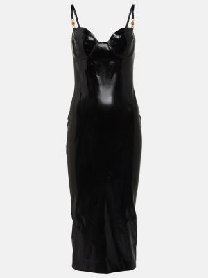 Платье миди Versace черное