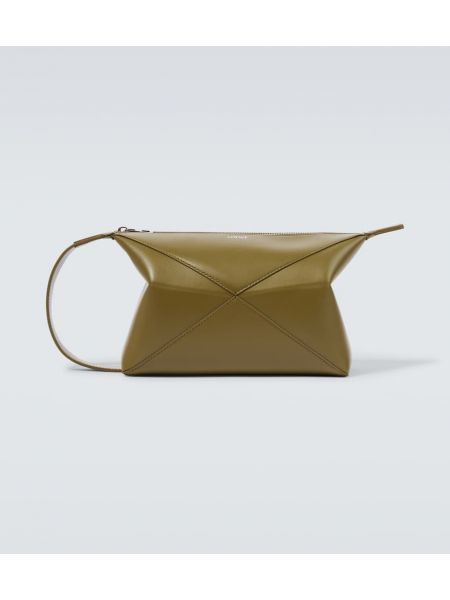 Borsa in tessuto di pelle Loewe verde