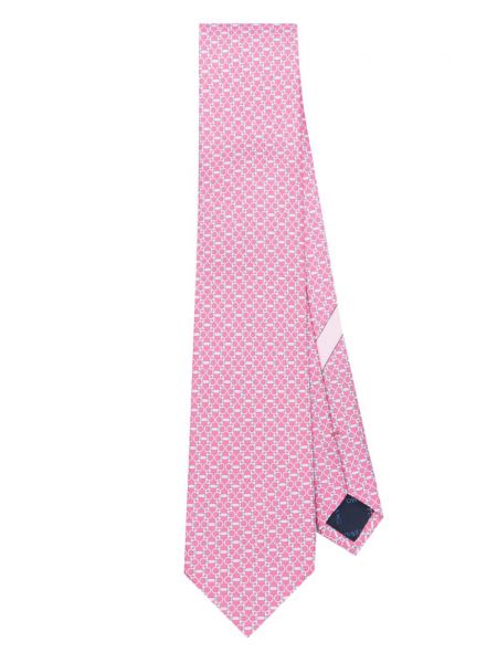Cravate en soie à motif géométrique Ferragamo