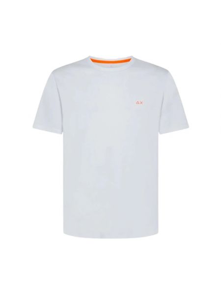 Einfarbige t-shirt Sun68 weiß