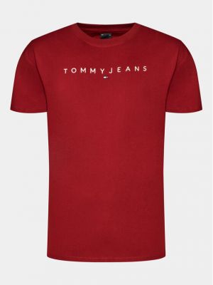 Tričko Tommy Jeans červené
