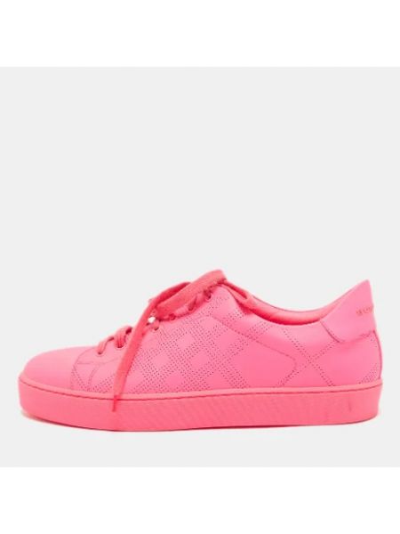 Retro leder sneaker Burberry Vintage pink