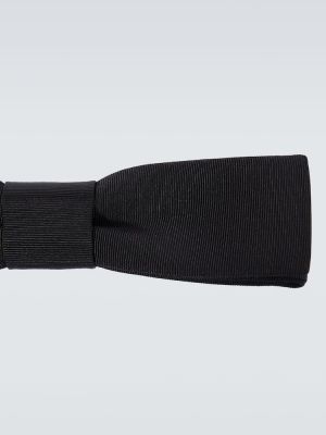 Вълнена вратовръзка с панделка с панделка Saint Laurent черно