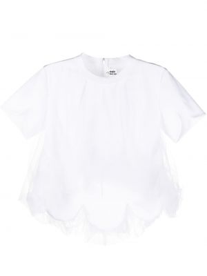 Памучна блуза Noir Kei Ninomiya бяло