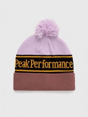 Шапка Peak Performance фиолетовая