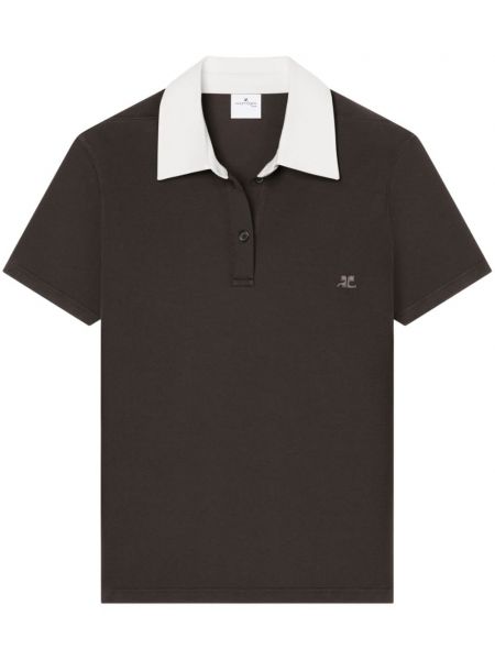 Poloshirt Courreges brun