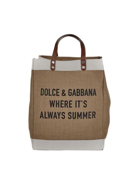 Shopperka Dolce And Gabbana brązowa